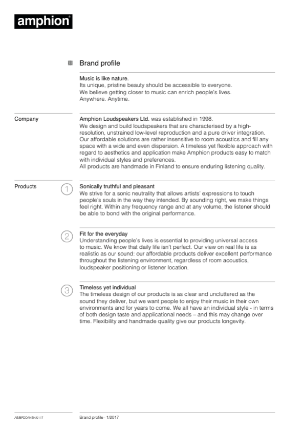 Amphion Profile English