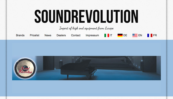 New web page for Soundrevolution.ch